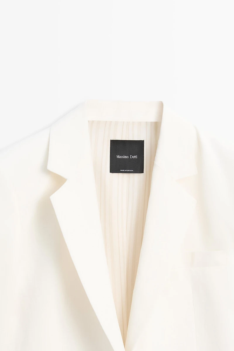 100% linen oversize blazer