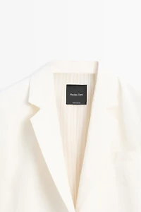 100% linen oversize blazer