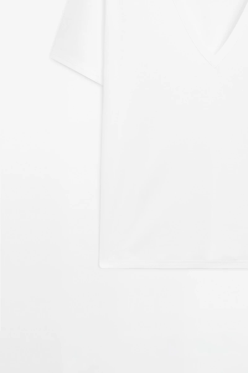 T-shirt 100 % coton à col en V