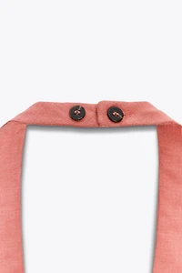 LINEN HALTER TOP