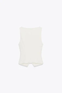 TOP INTERLOCK AVEC DÉCOLLETÉ EN V