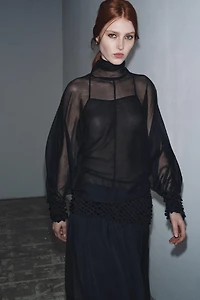 BLOUSE SEMI-TRANSPARENTE ZW COLLECTION