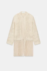 VESTE BRODÉE À FRANGES ZW COLLECTION