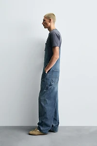 SALOPETTE EN DENIM BAGGY FIT