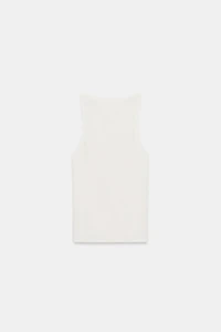 TOP EN MAILLE FINE SANS MANCHES