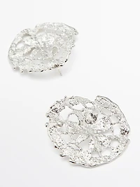 Boucles d’oreilles circulaires dentelle