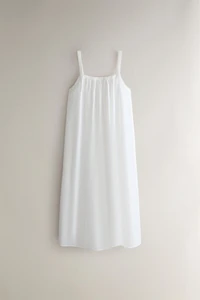 EMBROIDERED COTTON NIGHTGOWN