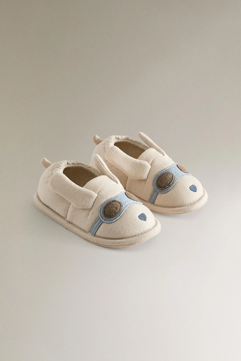 CHILDREN'S DOG SLIPPERS