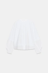 COMBINED POPLIN T-SHIRT