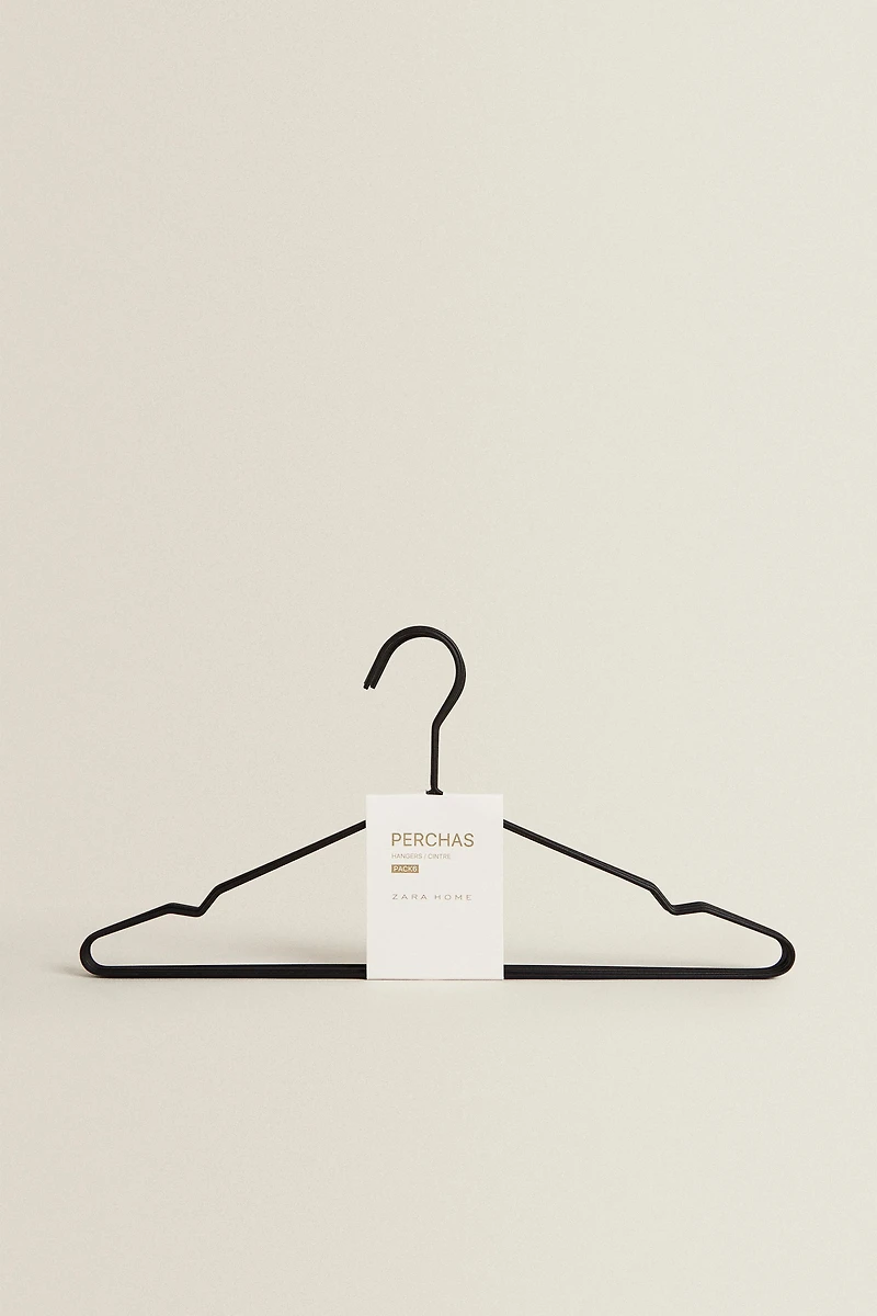 RUBBERIZED HANGERS (PACK OF 6)