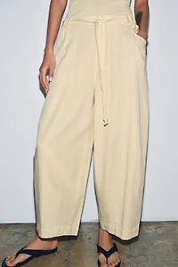 ZW COLLECTION HERRINGBONE TEXTURED PANTS