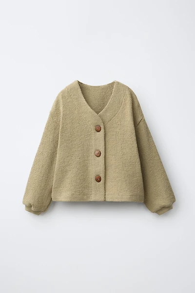 GILET EN MAILLE TEXTURÉE