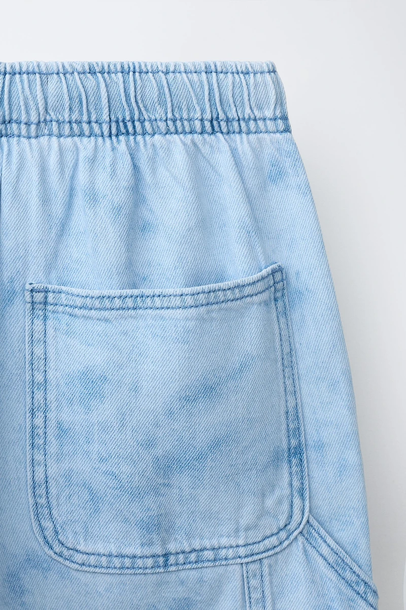 TIE-DYE DENIM SHORTS