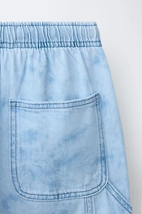 TIE-DYE DENIM SHORTS