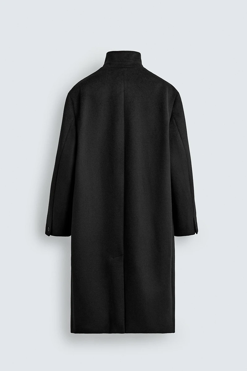 TEXTURED COAT WITH WOOL