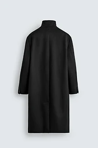 TEXTURED COAT WITH WOOL