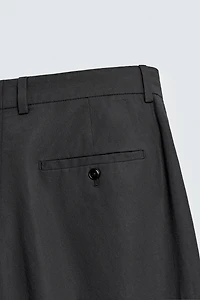 PANTALON DE COSTUME EN POPELINE