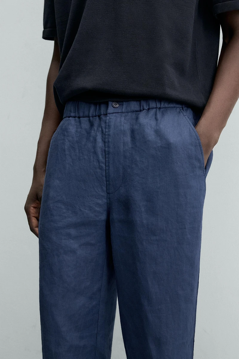 PANTALON REGULAR FIT 100% LIN