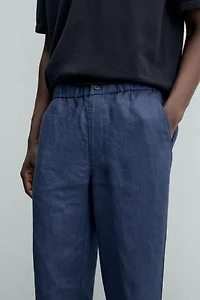 PANTALON REGULAR FIT 100% LIN