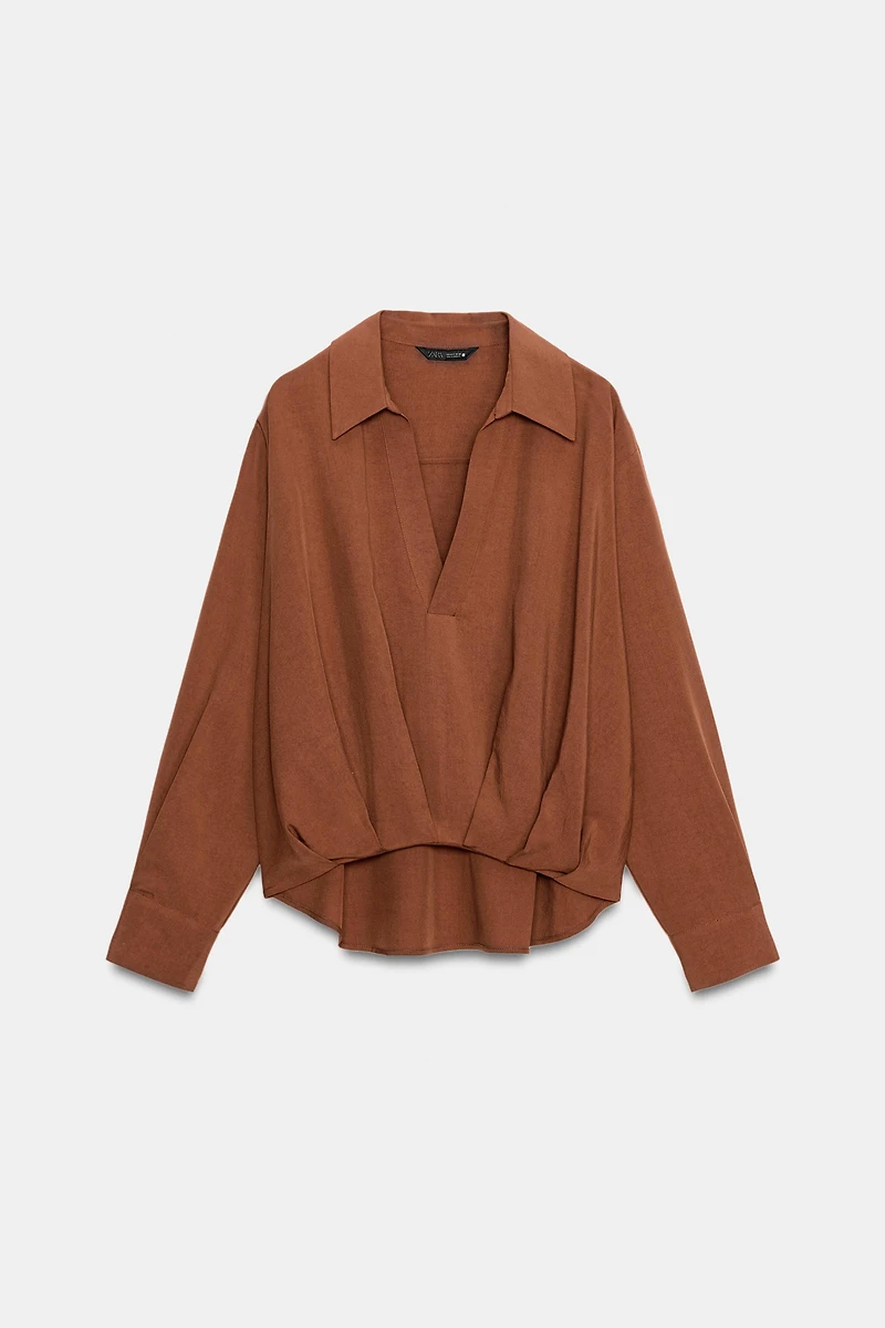 BALLOON HEM SHIRT