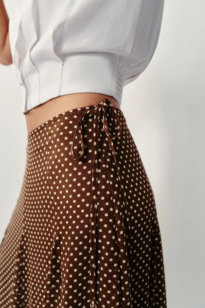POLKA DOT MIDI SKIRT