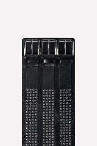 LEATHER STYLISH STUDDED BELT LUDOVIC DE SAINT SERNIN x ZARA