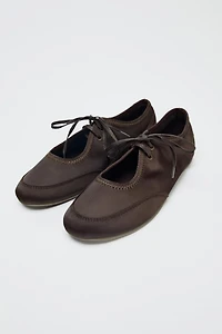 SPORTY BALLET FLATS WITH BOW