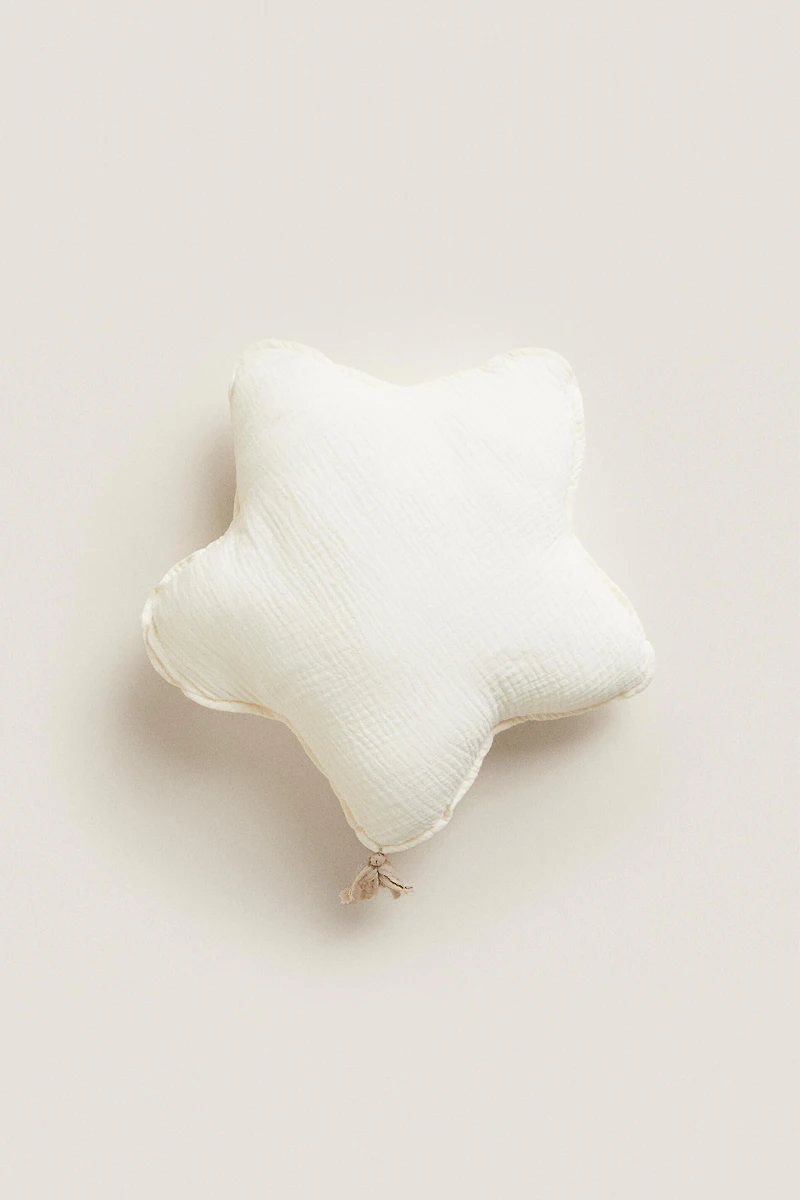 COUSSIN ENFANT ÉTOILE GAZE