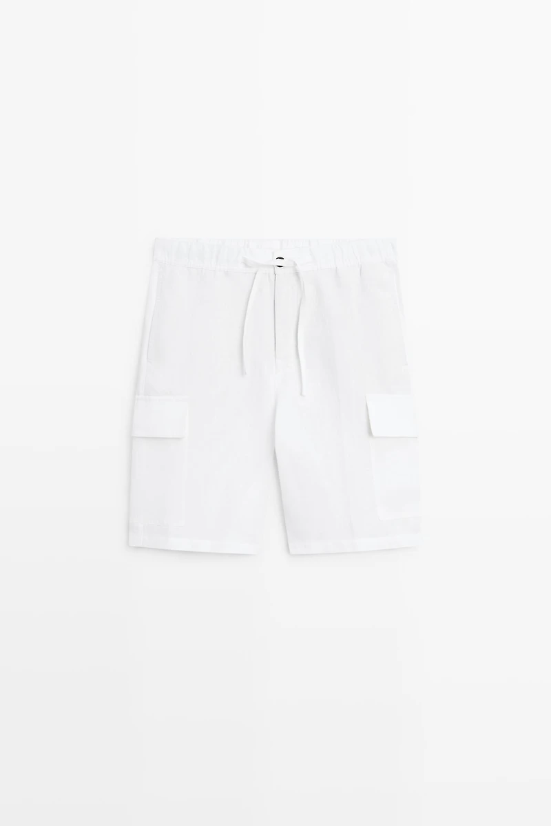 Bermuda cargo 100 % lin