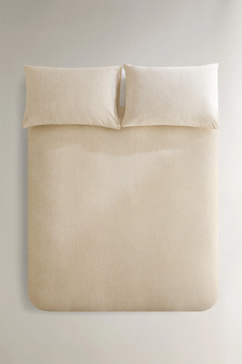 TEXTURED STRIPED DUVET COVER