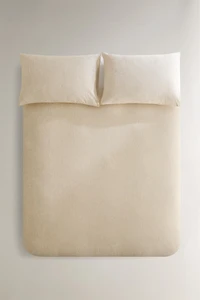 TEXTURED STRIPED DUVET COVER