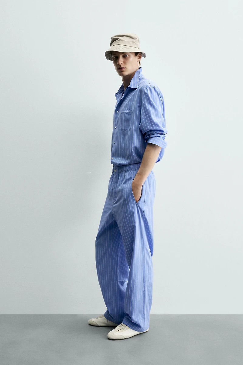 REGULAR FIT STRIPED PANTS