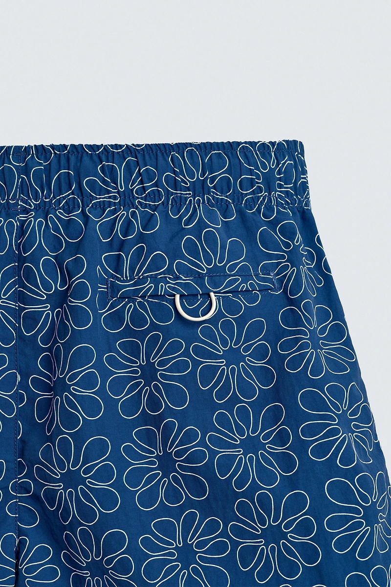 LONG FLORAL PRINT SWIMSUIT