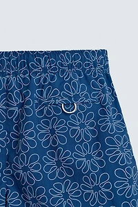 LONG FLORAL PRINT SWIMSUIT