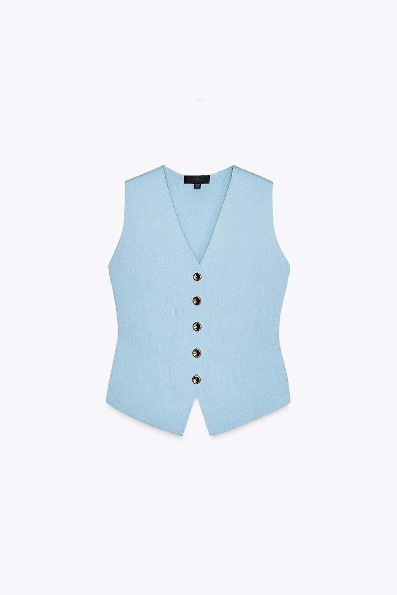 SMOOTH KNIT VEST TOP