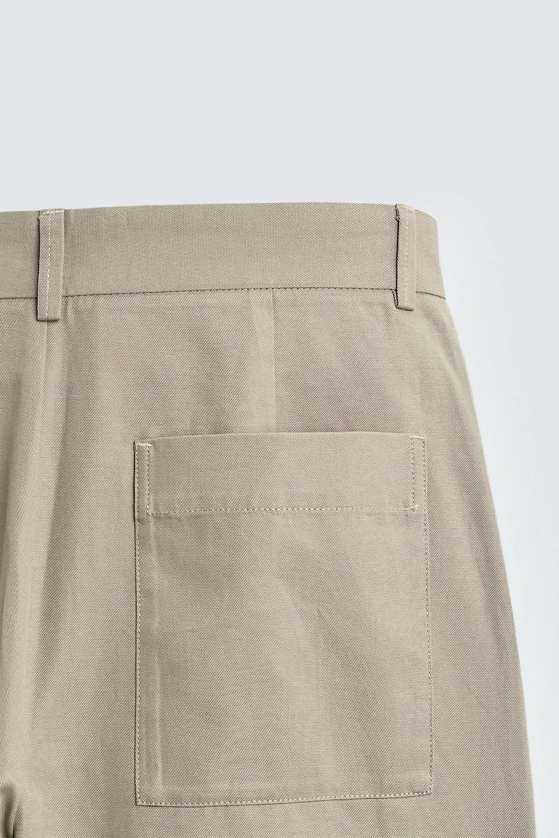 RELAXED FIT COTTON - LINEN PANTS