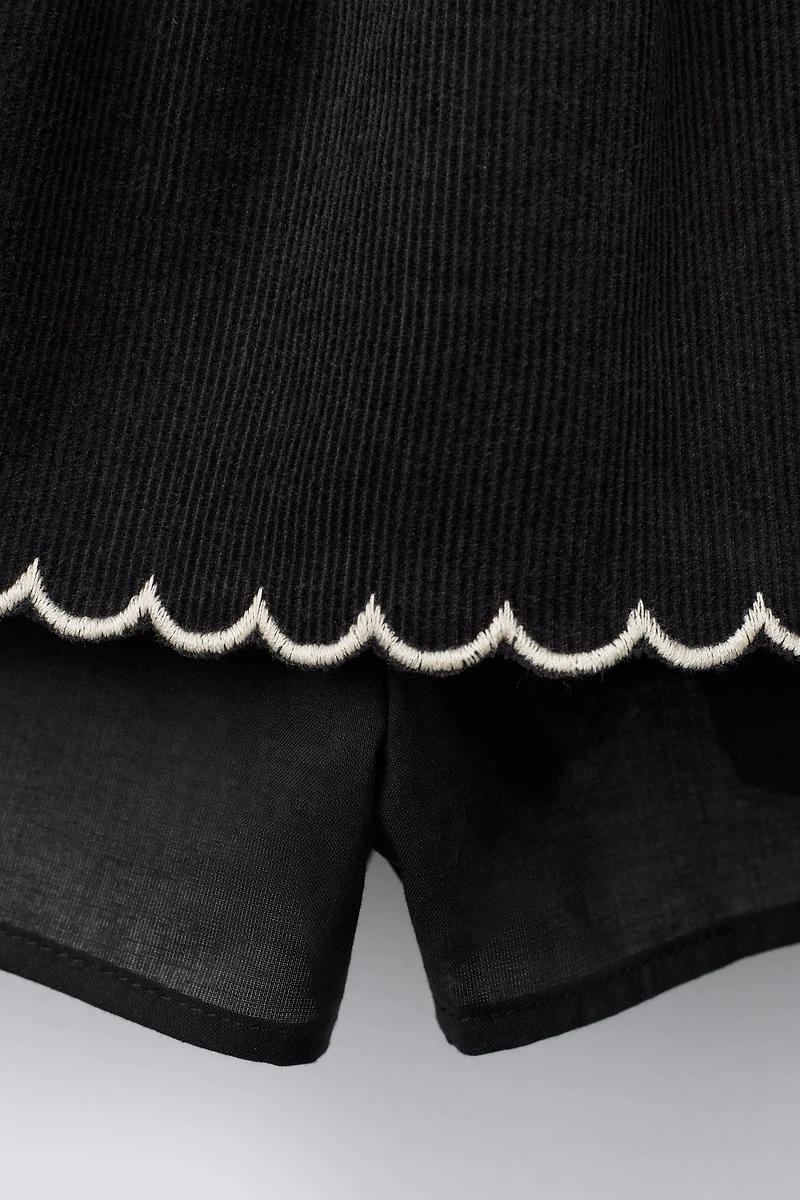 FINE-WALED CORDUROY SKORT