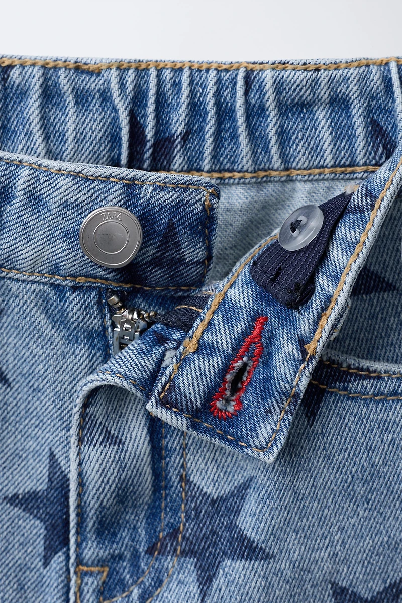 STAR DENIM SHORTS