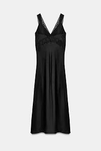 SATIN LACE DRESS ZW COLLECTION