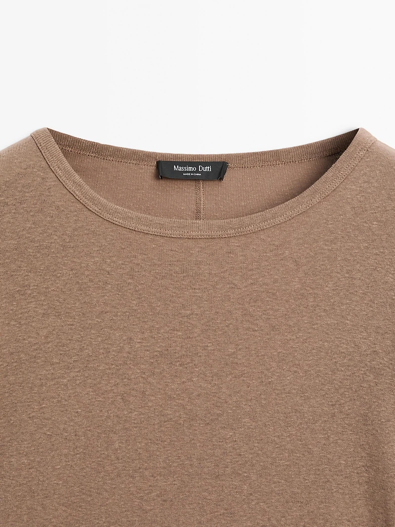 Faded 100% cotton T-shirt