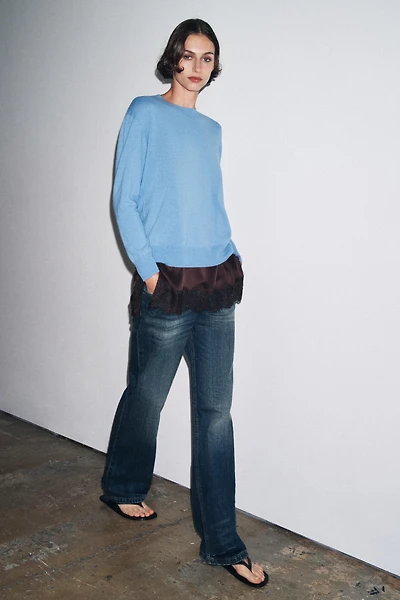 PULL EN MAILLE 100% LAINE EXTRA DOUCE