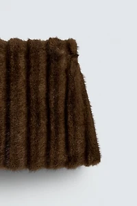FAUX FUR MINI SKIRT HARRY LAMBERT FOR ZARA X DISNEY