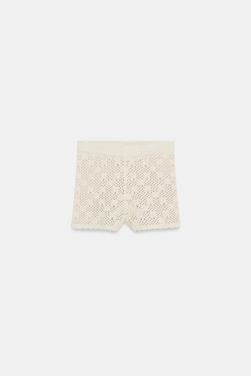 SHORT EN MAILLE POINTELLE