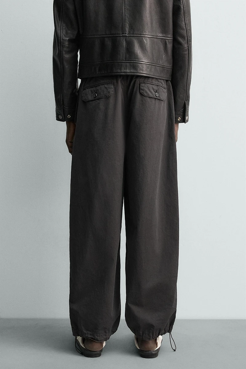 RELAXED FIT COTTON PANTS AARON LEVINE X ZARA