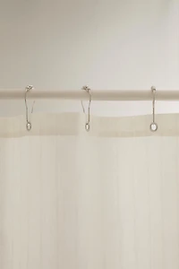 JACQUARD LINEN SHOWER CURTAIN