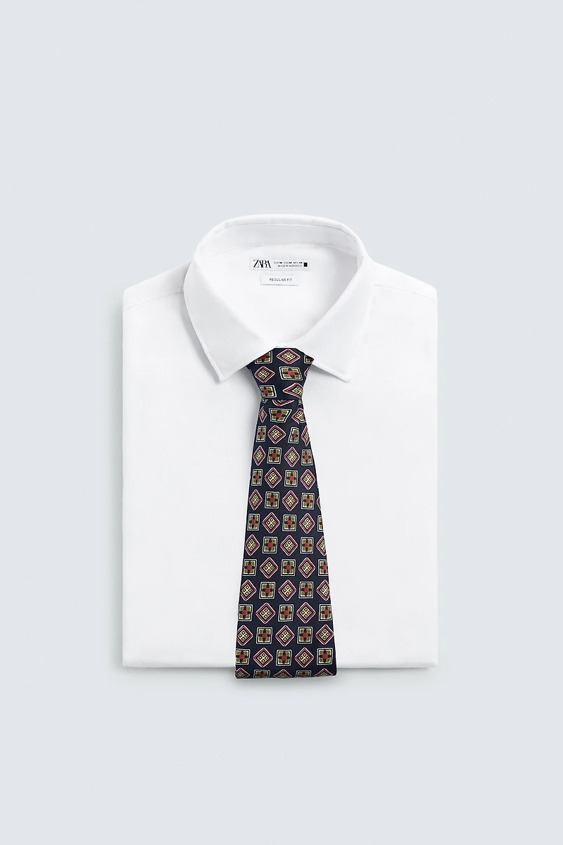 100% SILK JACQUARD TIE