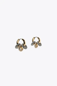 COMBINED SPARKLY HOOP EARRINGS