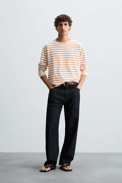 JACQUARD STRIPE T-SHIRT