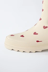 HEART RAIN BOOTS