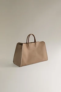 SAC CABAS CUIR NOBUCK